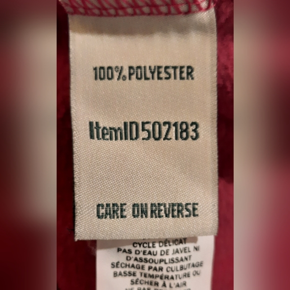 L.L.Bean Pink Fleece 1/4 Zip Pullover size XS - Picture 2 of 12